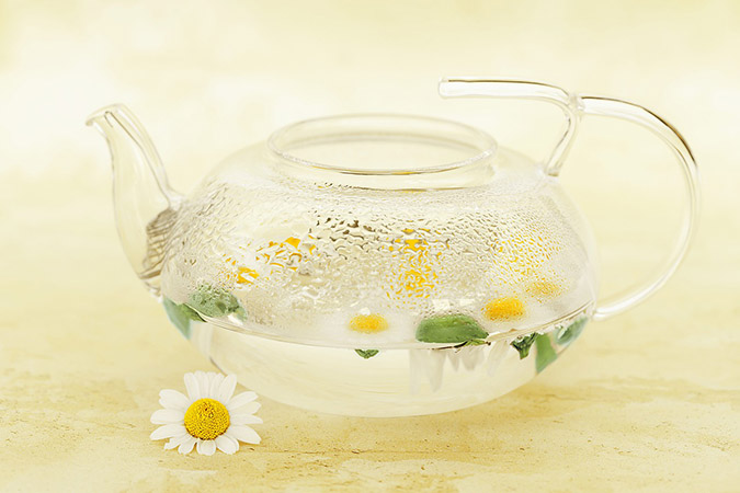 Traditional uses of chamomile herb include infusing it in tea (The Grow Network)