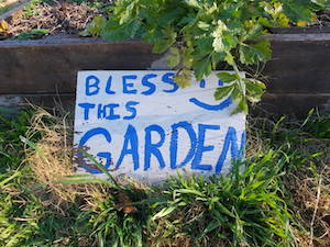 bless this garden sign from school garden copy