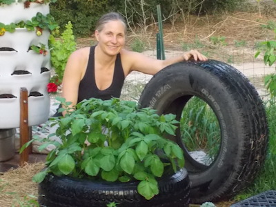 potatoes in tires second tire going on copy