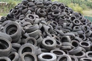 Old Car Tire to Prevent Livestock Water from Freezing