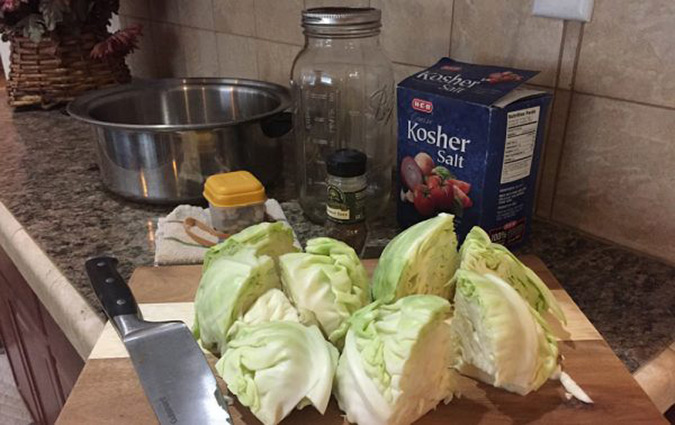 Try our simple recipe for preparing healthy, homemade fermented sauerkraut. (The Grow Network)