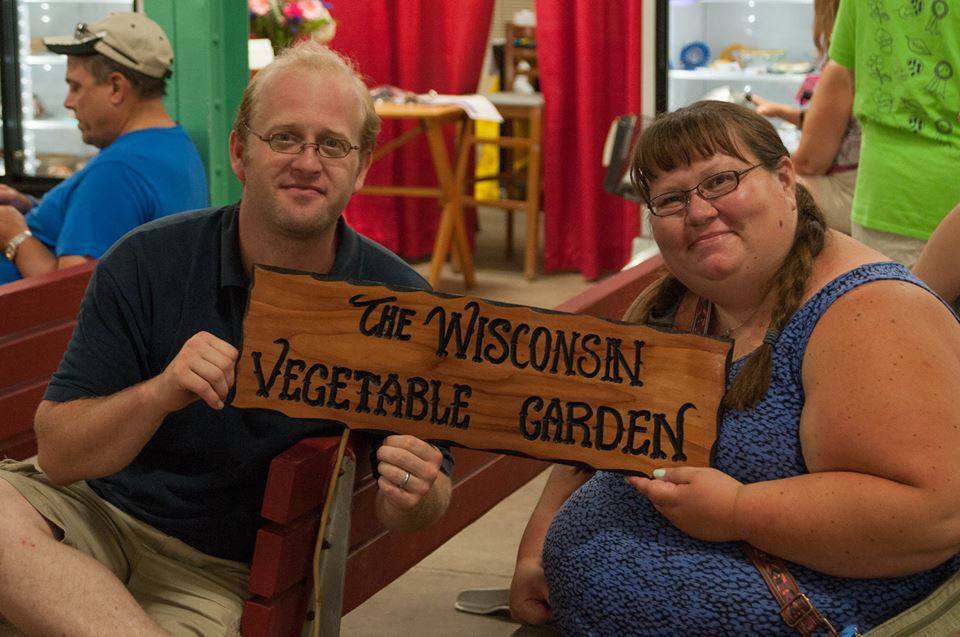 Holly and Joey Baird - The Wisconsin Vegetable Garden Sign - October 2018