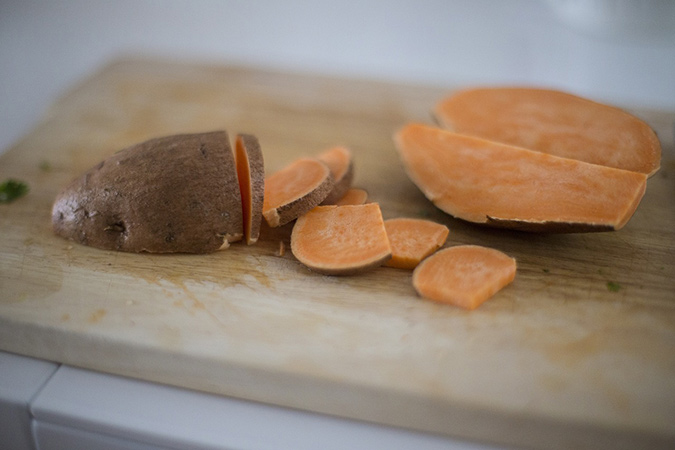 Sweet potato varieties range from orange to white to purple. (The Grow Network)