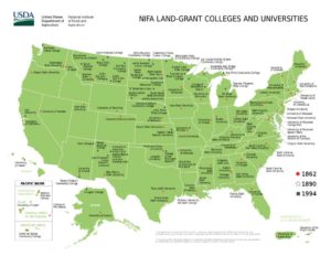 Land Grant Universities - Map