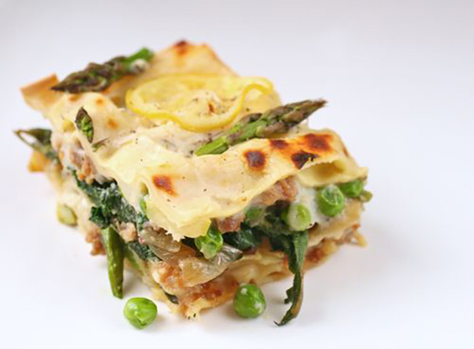 Spring lasagna using stinging nettles (The Grow Network)