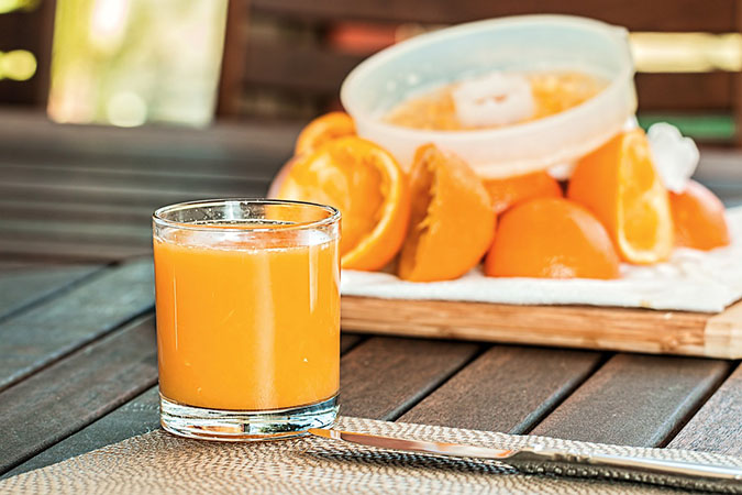 Fresh fruit juice can satisfy a sweet tooth with fewer health risks. The Grow Network