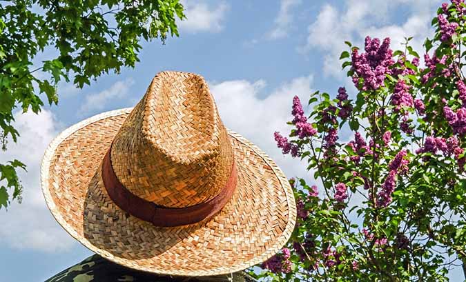 You can protect your skin without chemicals by wearing long sleeves and a wide brimmed hat when you’re going to be out in the sun for extended periods. (The Grow Network)