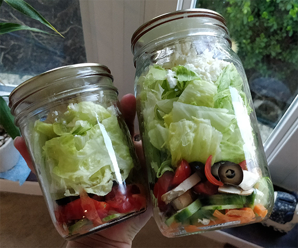 food saver mason jar attachment for keeping salad fresh