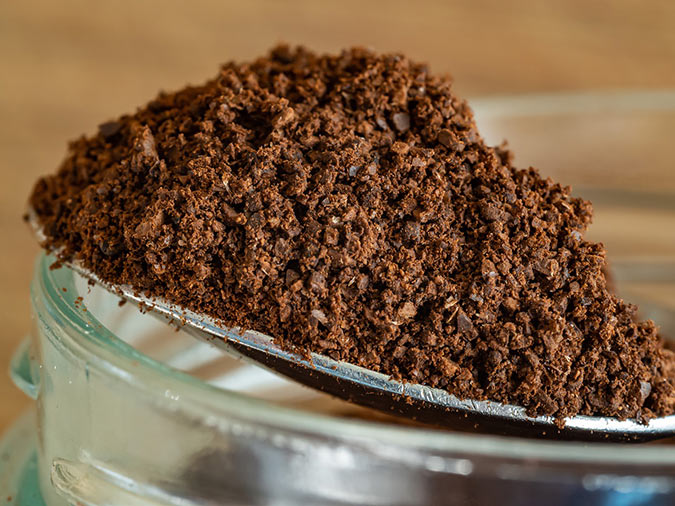 Dried coffee grounds make for an easy homemade plant food for adding nitrogen to soil. (The Grow Network)