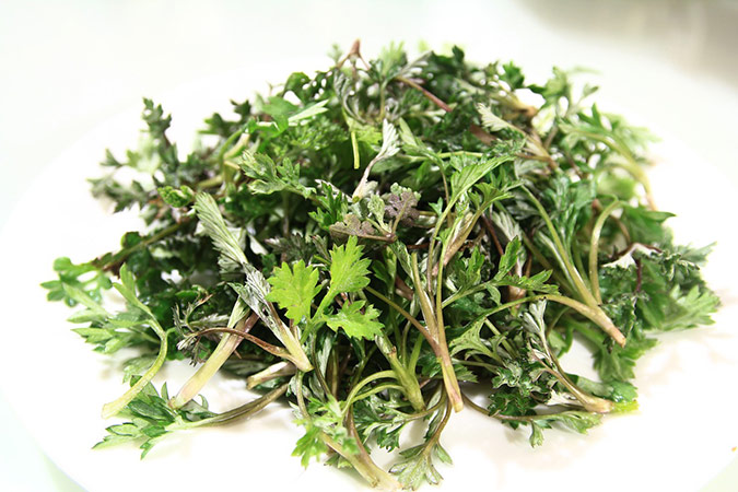 Add mugwort to dishes as you would other tasty herbs. (The Grow Network)
