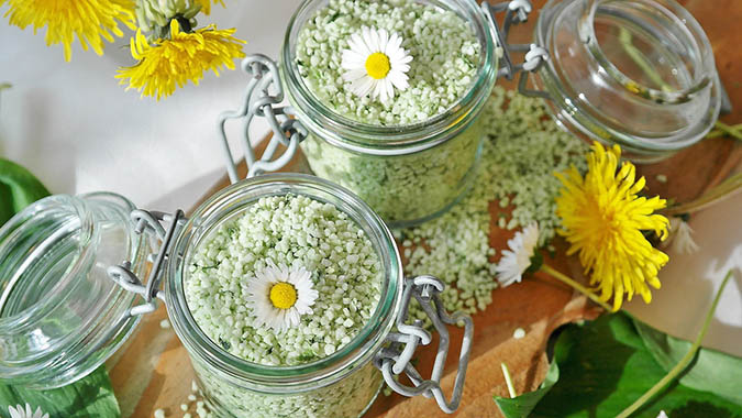 Herb salt is a tasty, easy-to-make type of salt. (The Grow Network)